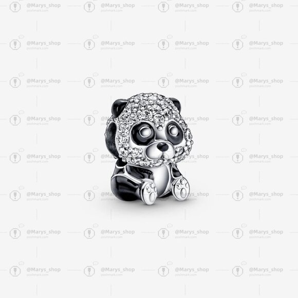 Pandora Sparkling Cute Panda Charm|Pendant - Picture 1 of 2